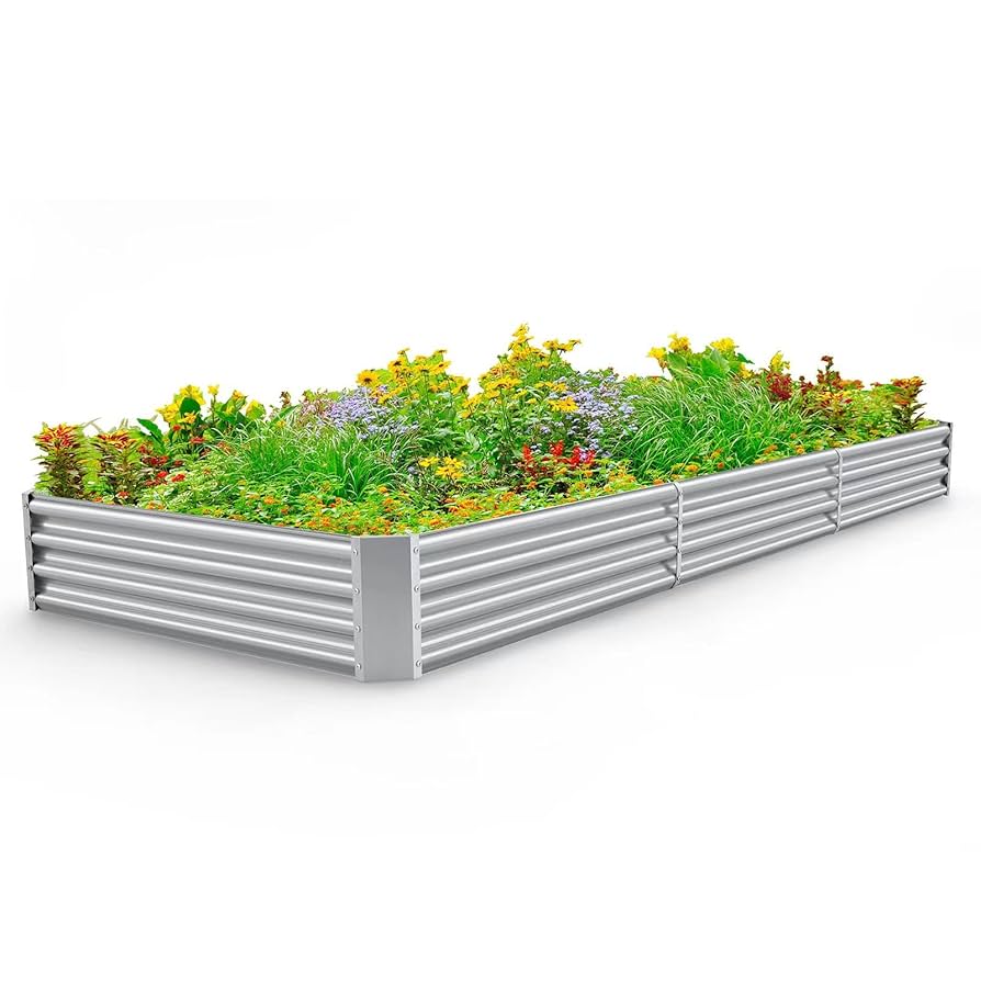 鉢・プランター NEIGHBORHOOD SRL . GARDEN BED / I-S Cinch Smart Garden 48 in. x 24 in. x 12 in. Grey Composite